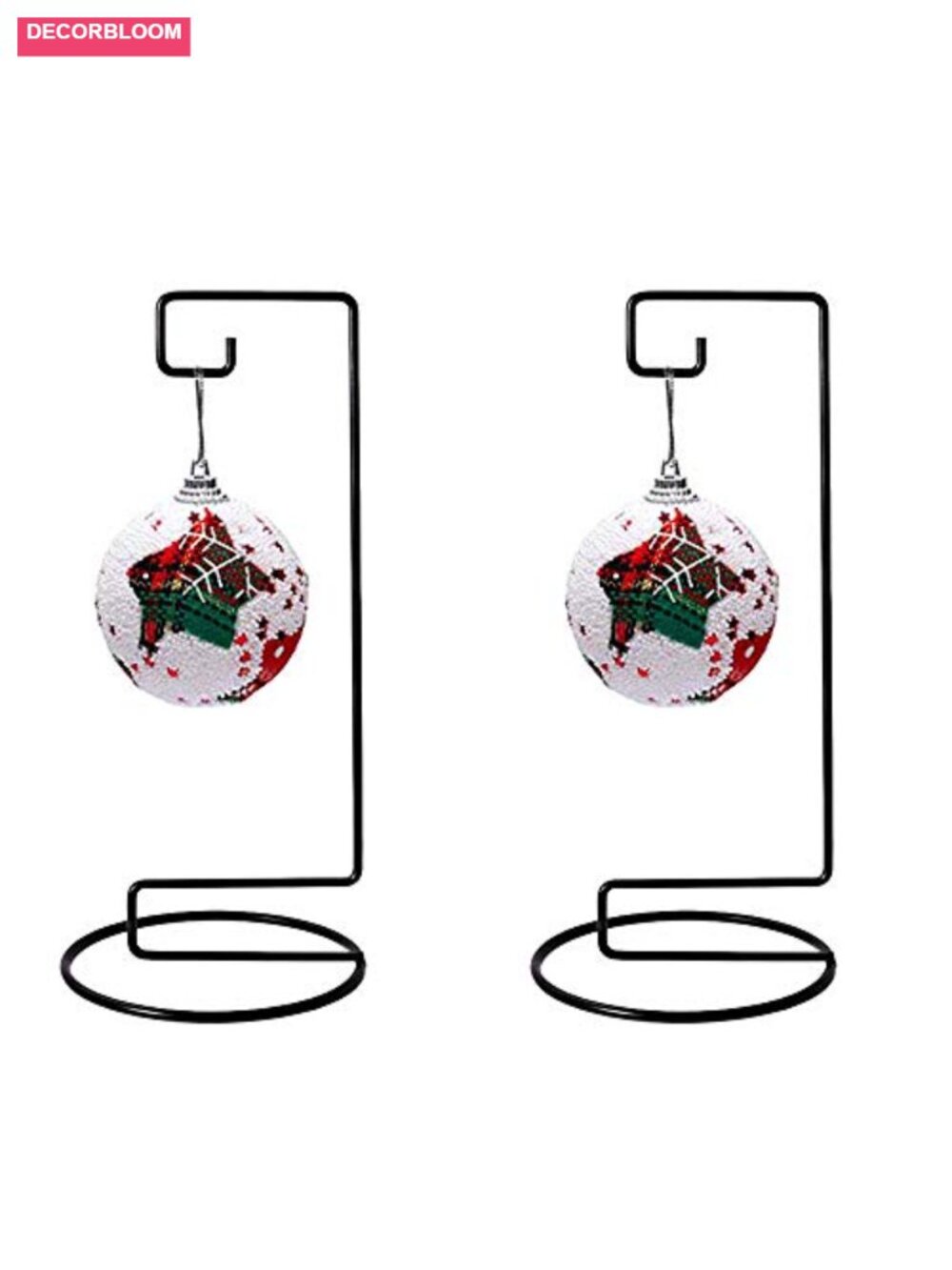 Iron Ornament Display Stand Hanging Hook Rack for Glass Terrarium Air Plants